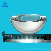 Matériau verre Diamètre 0.65mm à 200mm lentille demi-boule